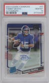 Tommy DeVito from the 2023 Clearly Donruss set graded by PSA and given an overall grade of 10.