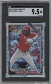 Elly De La Cruz from the 2024 Bowman Mega Box set graded by SGC and given an overall grade of 9.5.