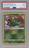 Radiant Venusaur from the 2022 Pokemon SWSH set graded by PSA and given an overall grade of 9.