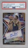 Ben Sheppard from the 2023-24 Topps Chrome set featuring a Orange Basketball Refractor parallel graded by PSA and given an overall grade of 10.