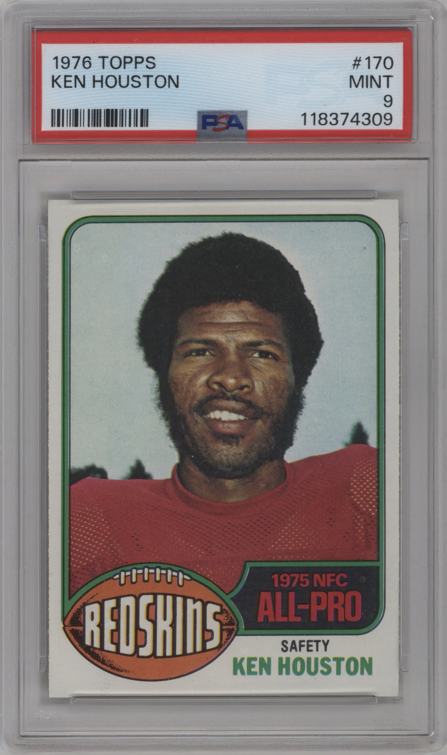 1976 Topps Ken Houston PSA 9