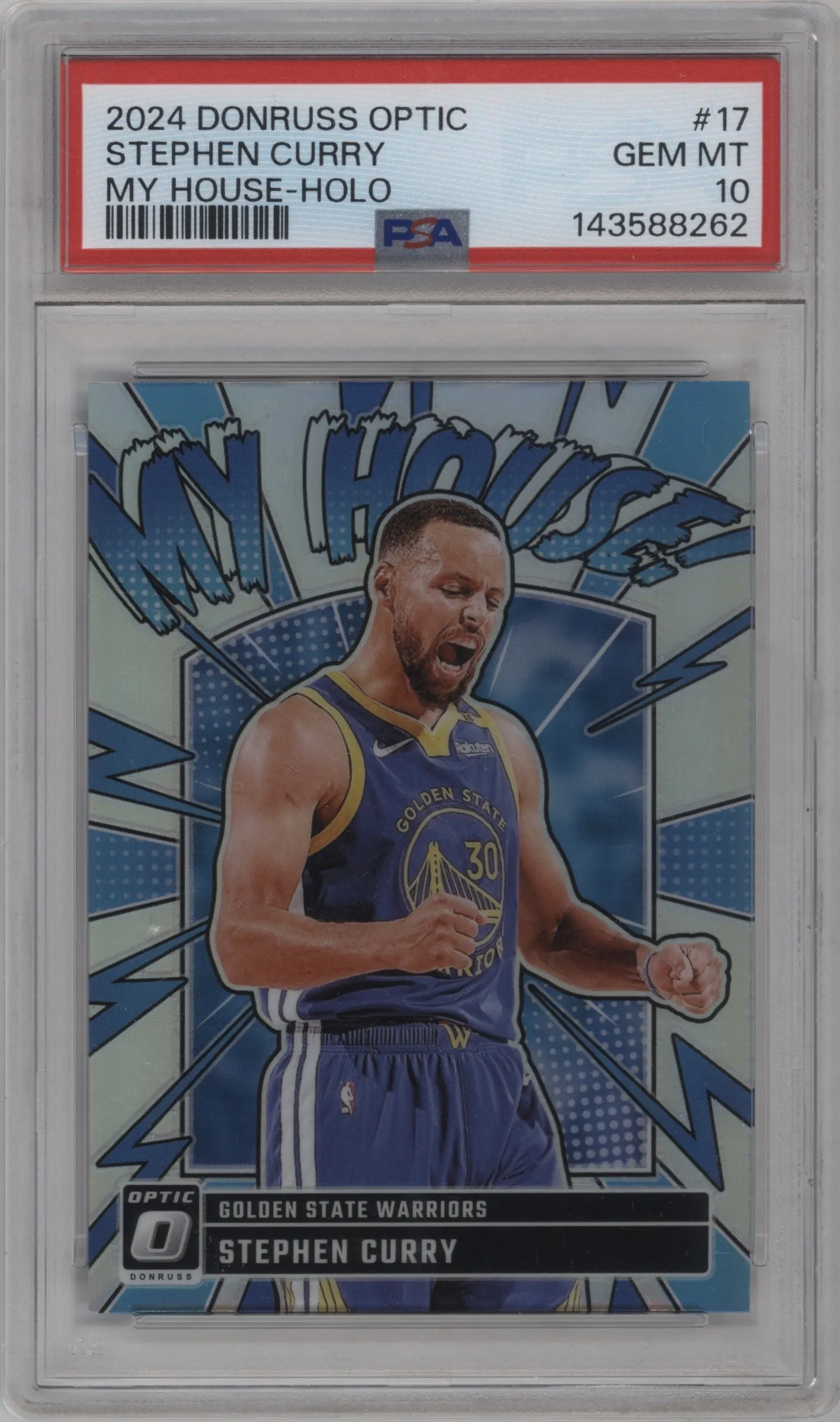 2024 Donruss Optic My House Stephen Curry Holo #17 PSA 10