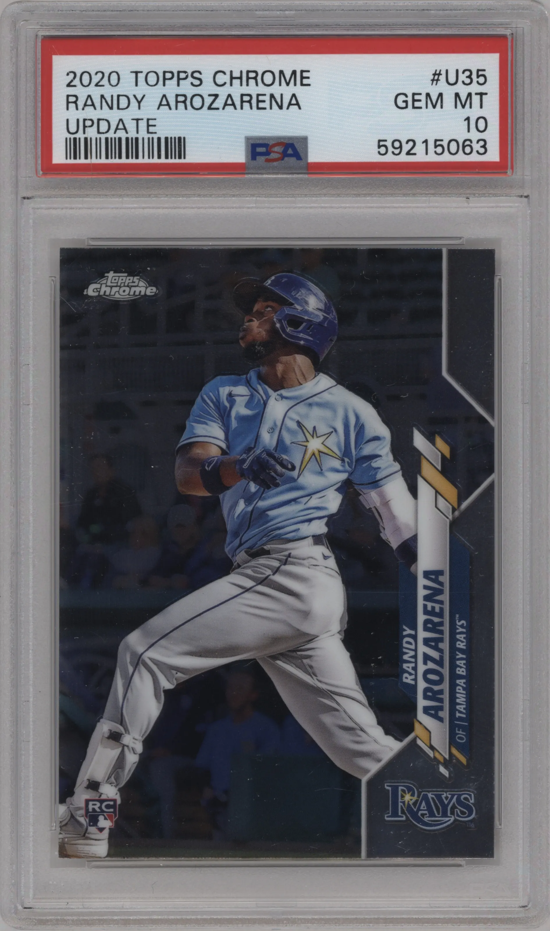 2020 Topps Chrome Update Randy Arozarena PSA 10