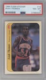 Isiah Thomas from the 1986-87 Fleer set graded by PSA and given an overall grade of 8.