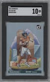 Bo Nix from the 2024 Donruss set graded by SGC and given an overall grade of 10.
