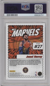 Jamal Murray from the 2023-24 Panini Donruss set featuring a Press Proof  parallel graded by PSA and given an overall grade of 9.