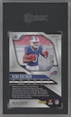 Keon Coleman from the 2024 Panini Prizm set featuring a Neon Green Pulsar  parallel graded by SGC and given an overall grade of 10.