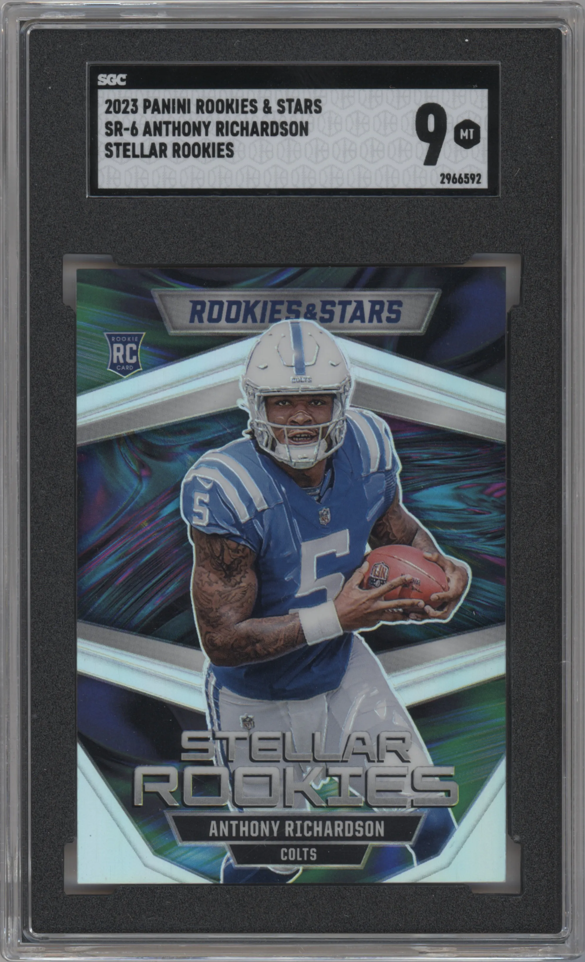 2023 Panini Rookies & Stars Stellar Rookies Anthony Richardson Silver SGC 9