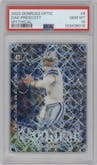 Dak Prescott from the 2023 Donruss Optic set graded by PSA and given an overall grade of 10.