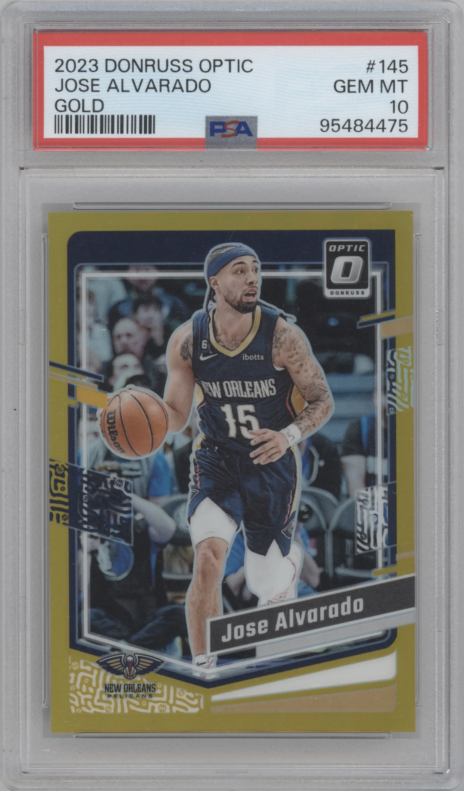 2023 Donruss Optic Jose Alvarado Gold PSA 10