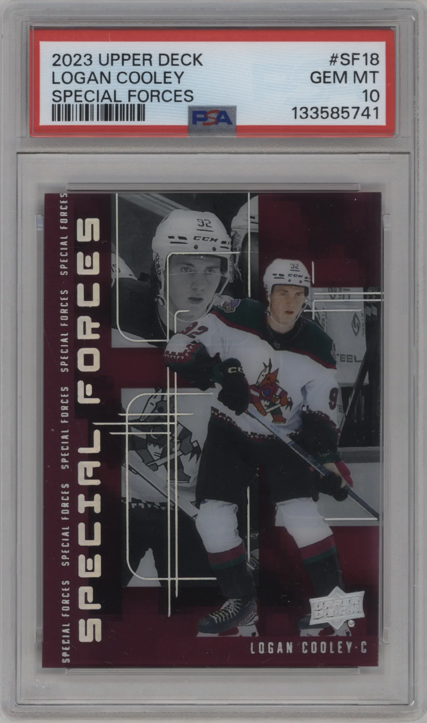 2023 Upper Deck Extended Series Special Forces Logan Cooley #SF-18 PSA 10