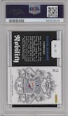 Kevin Durant from the 2013-14 Panini Crusade set featuring a Gold parallel graded by PSA and given an overall grade of 10.