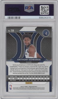 Anthony Edwards from the 2020-21 Panini Prizm set graded by PSA and given an overall grade of 10.
