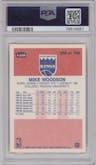 Mike Woodson from the 1986-87 Fleer set graded by PSA and given an overall grade of 9.
