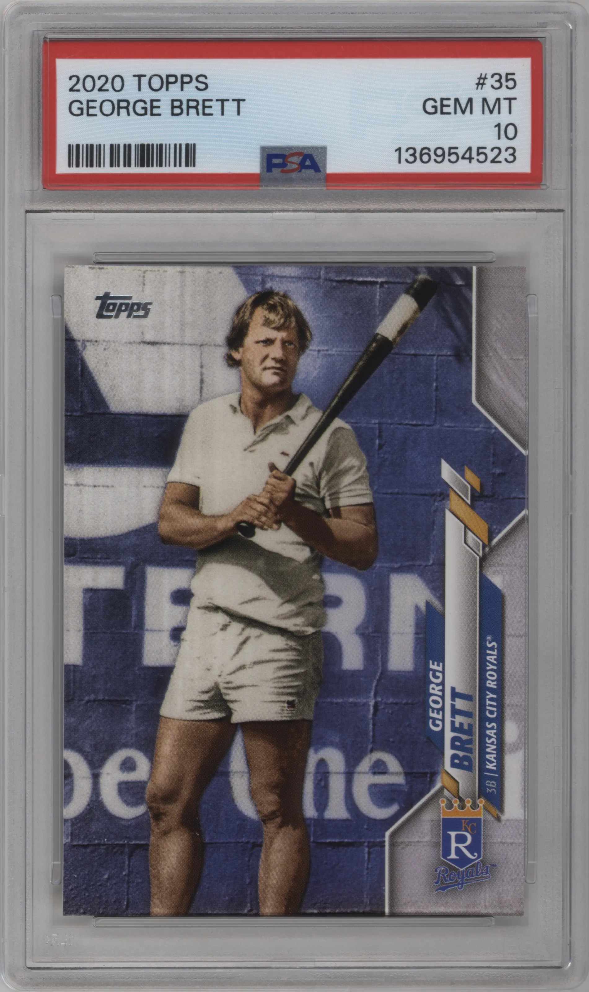 2020 Topps Series 1 SP Variation George Brett #35 PSA 10