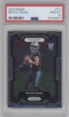 Bryce Young from the 2023 Panini Prizm set graded by PSA and given an overall grade of 10.