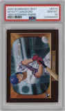 Wyatt Langford	 from the 2024 Bowman's Best set graded by PSA and given an overall grade of 10.