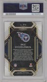 Dez Fitzpatrick from the 2021 Panini Select set featuring a Cosmic Prizm parallel graded by PSA and given an overall grade of 10.
