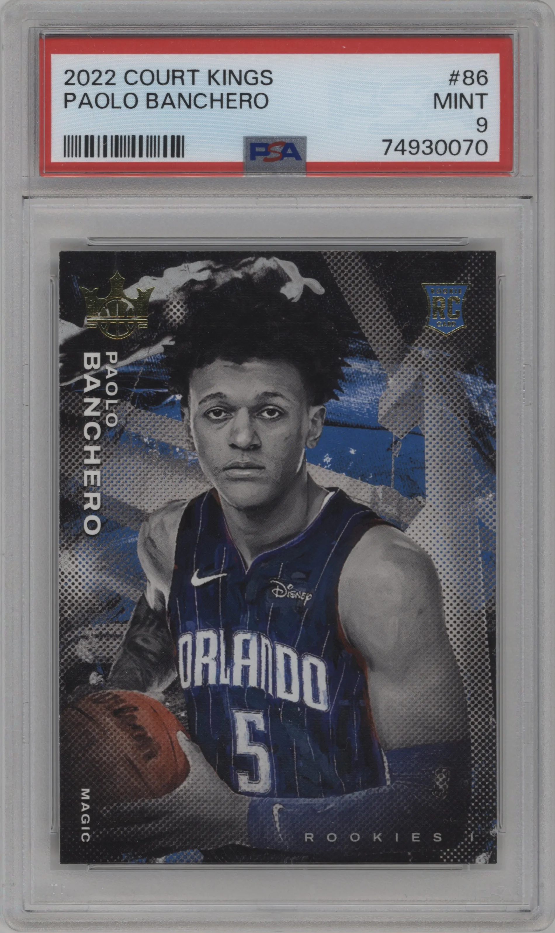 2022 Panini Court Kings Rookies I Paolo Banchero PSA 9