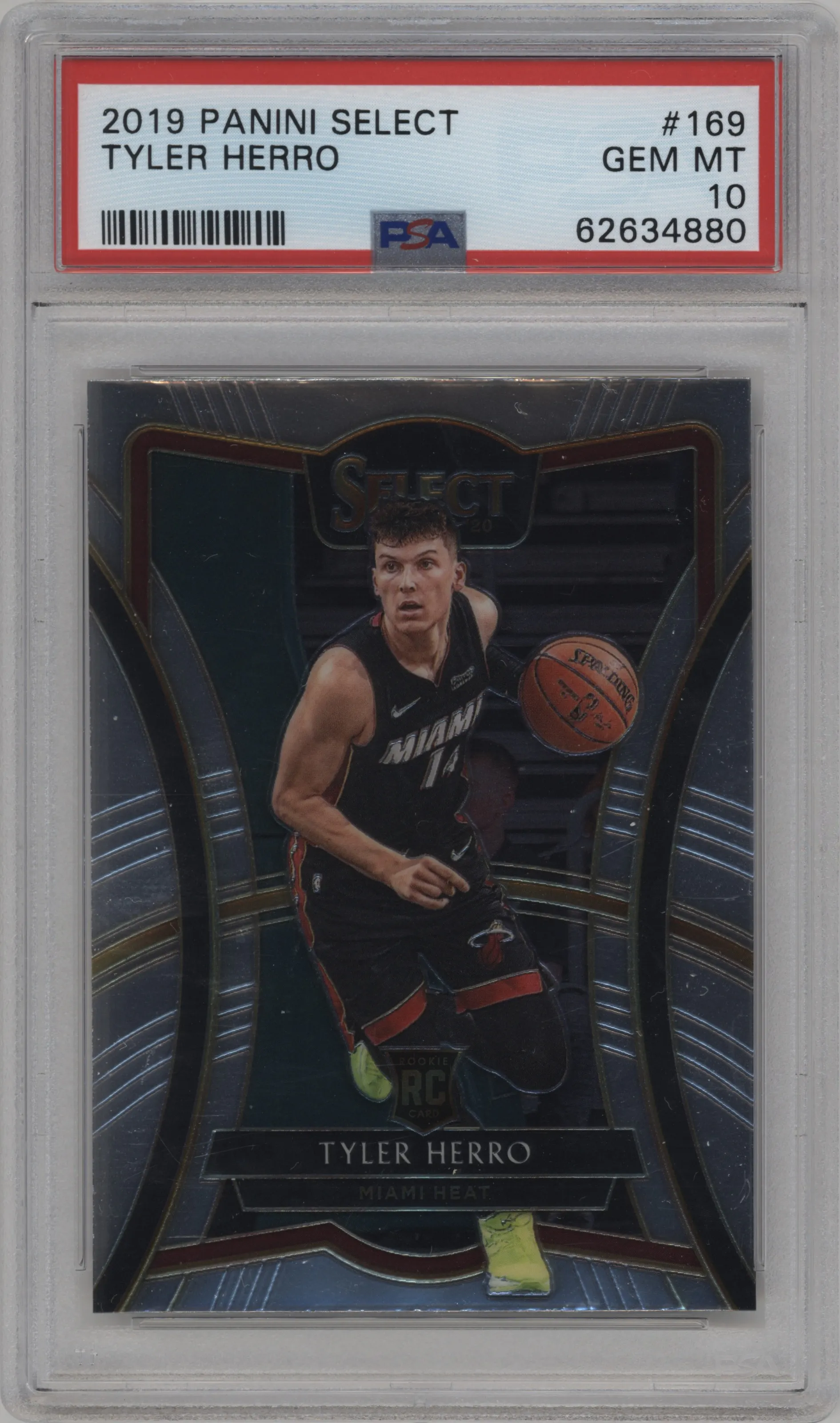 2019 Panini Select Pre.Lvl. Tyler Herro #169 PSA 10
