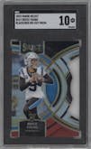 Bryce Young from the 2023 Panini Select set featuring a Die-Cut Black/Red parallel graded by SGC and given an overall grade of 10.