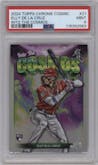 Elly De La Cruz from the 2024 Topps Cosmic Chrome set graded by PSA and given an overall grade of 9.