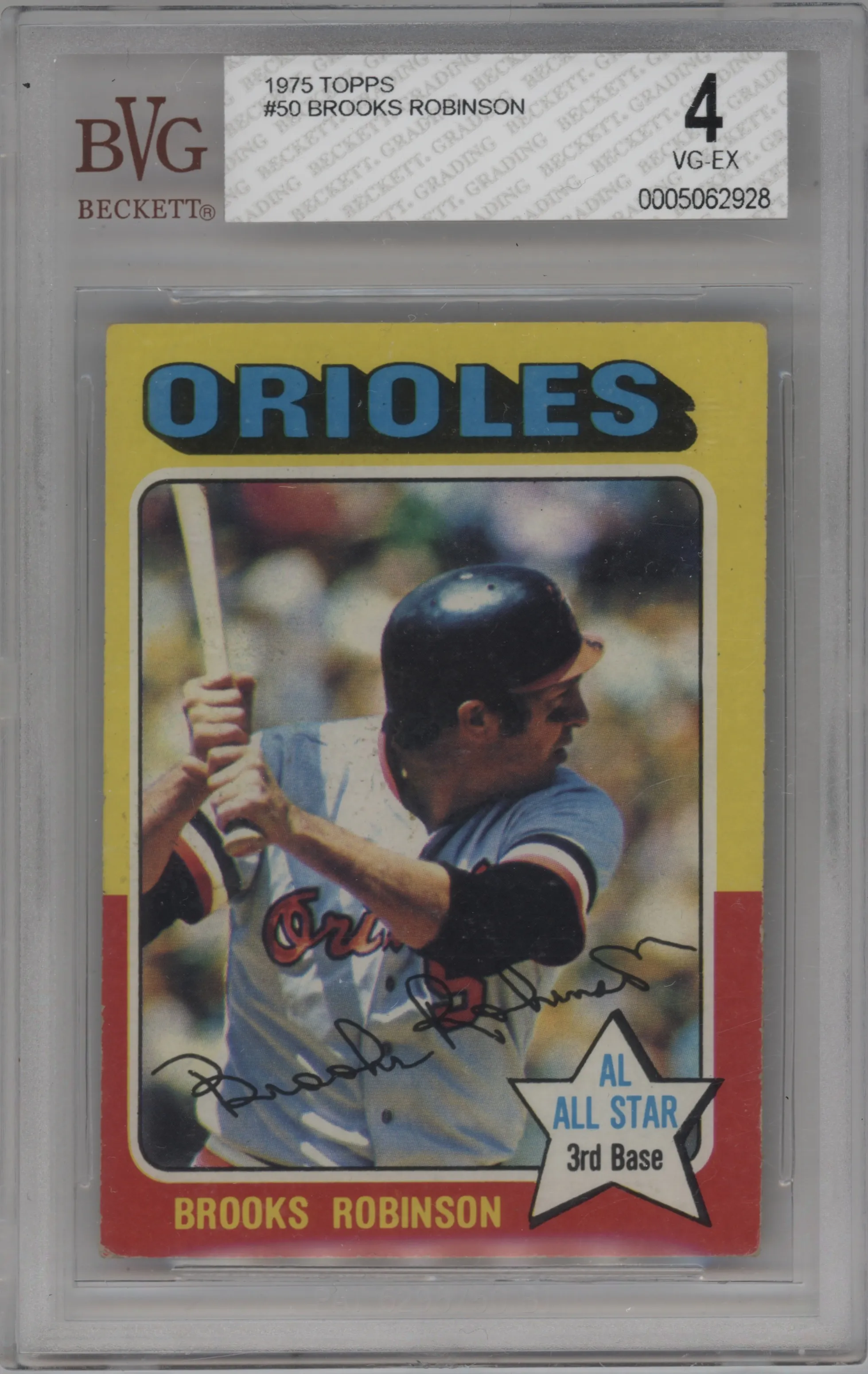 1975 Topps Brooks Robinson #50 BGS 4
