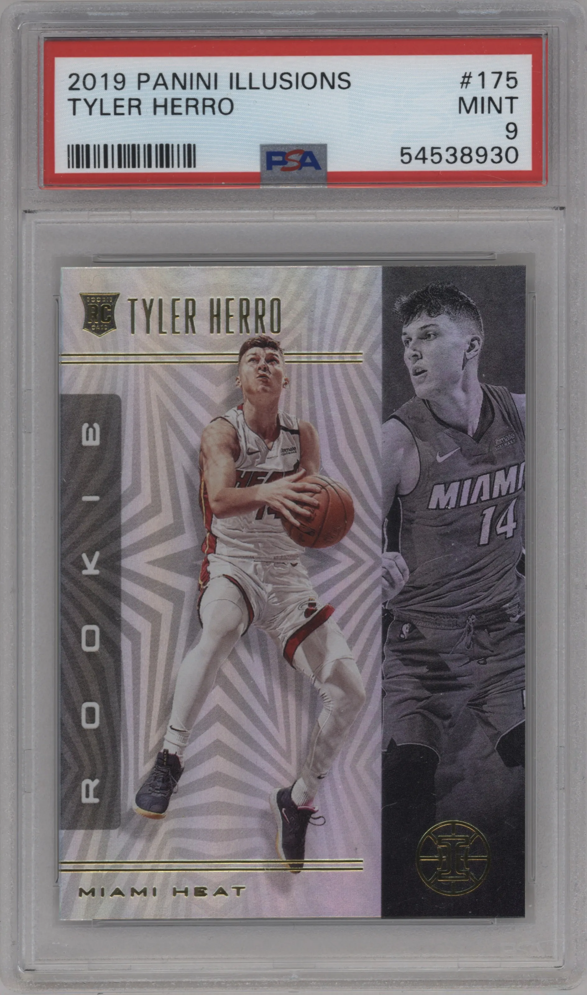 2019 Panini Illusions Tyler Herro #175 PSA 9