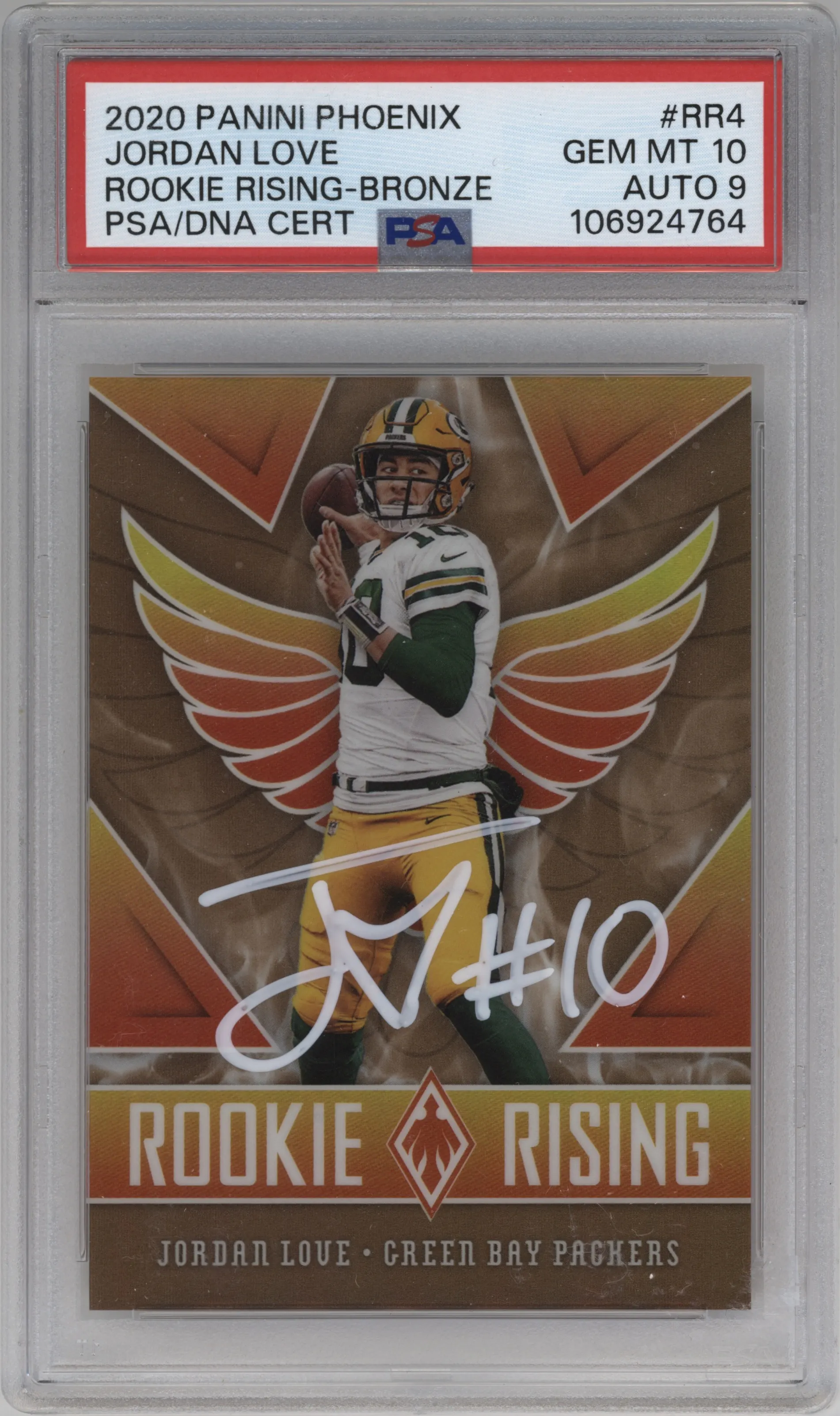 2020 Panini Phoenix Rookie Rising Jordan Love Bronze #RR-4 PSA 10