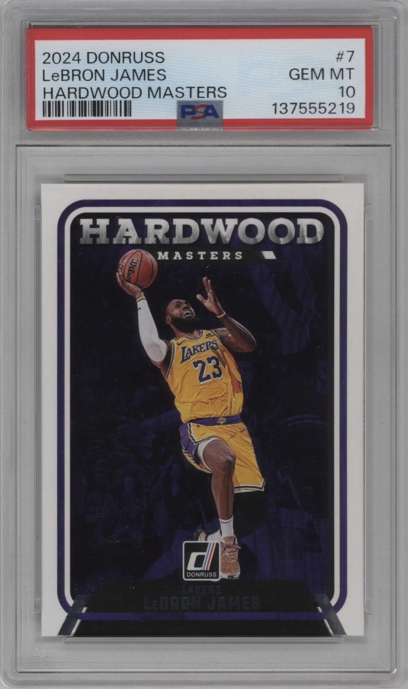 2024 Panini Donruss Hardwood Masters LeBron James #7 PSA 10