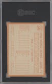 Sandy Koufax from the 1964 Topps set graded by SGC and given an overall grade of 5.