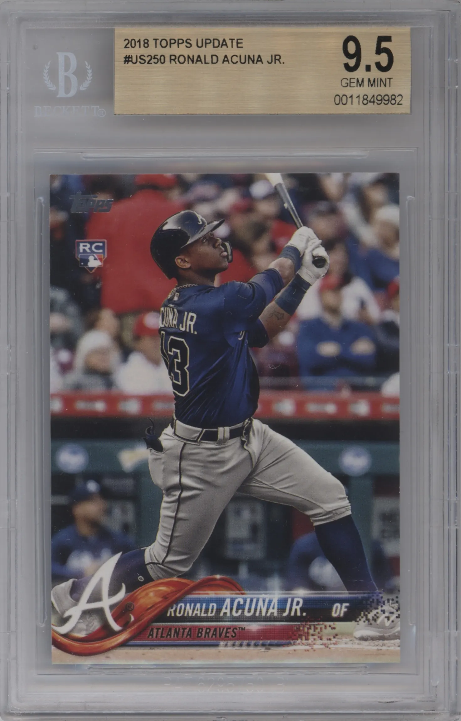 2018 Topps Update Ronald Acuna Jr. BGS 9.5