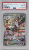 Kirlia from the 2023 Pokemon SV JPN set graded by PSA and given an overall grade of 8.