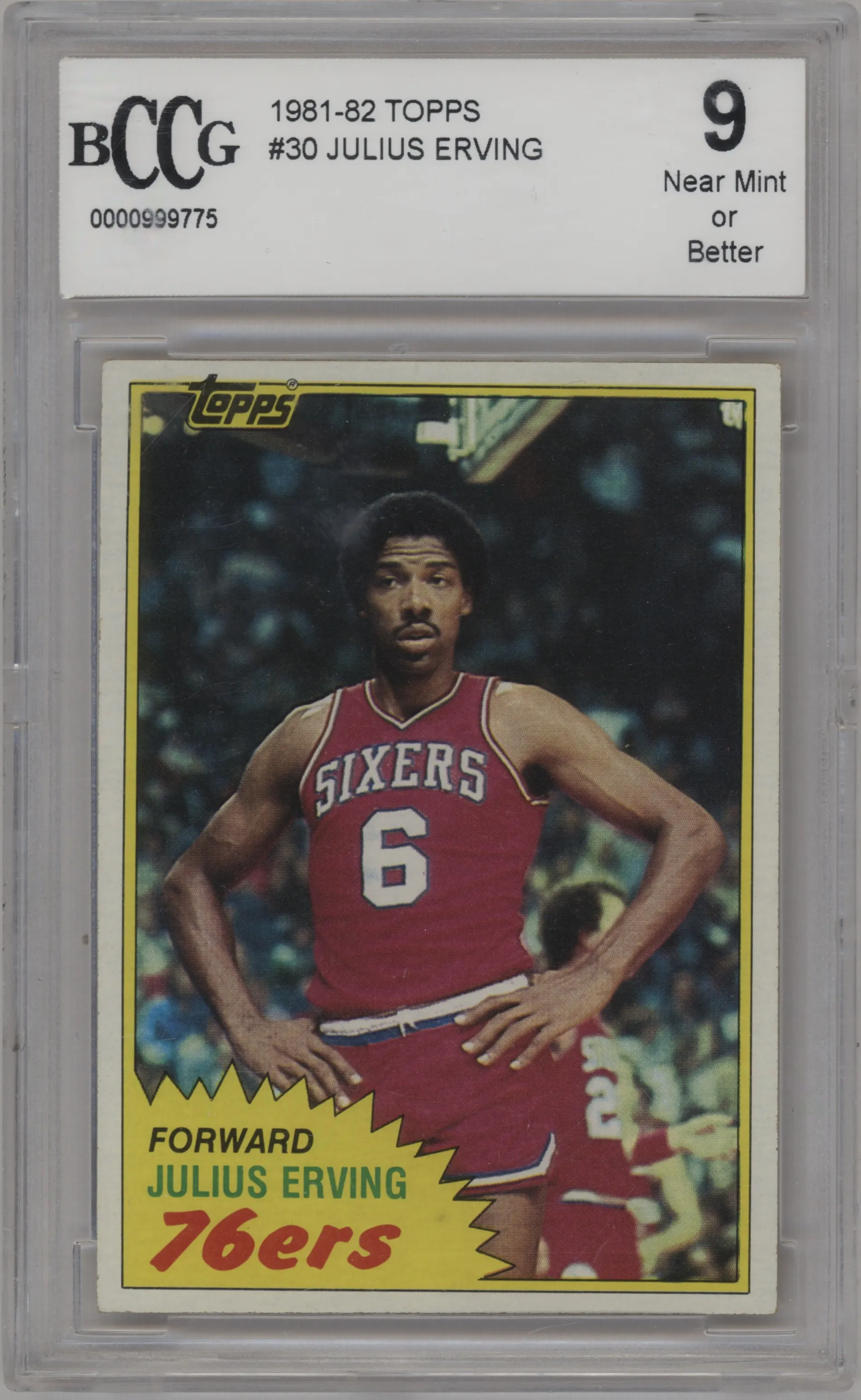 1981 Topps Julius Erving BGS 9