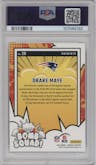 Drake Maye from the 2024 Donruss set graded by PSA and given an overall grade of 9.