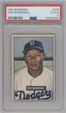 Dan Bankhead from the 1951 Bowman set graded by PSA and given an overall grade of 4.