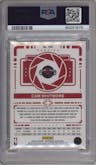Cam Whitmore from the 2023-24 Panini Photogenic set featuring a Fireworks parallel graded by PSA and given an overall grade of 9.
