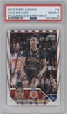 Juju Watkins from the 2023 Topps Chrome McDonald's All American set featuring a RayWave Refractor parallel graded by PSA and given an overall grade of 10.