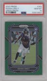 Isaiah Likely from the 2022 Panini Prizm set featuring a Green Prizm parallel graded by PSA and given an overall grade of 10.