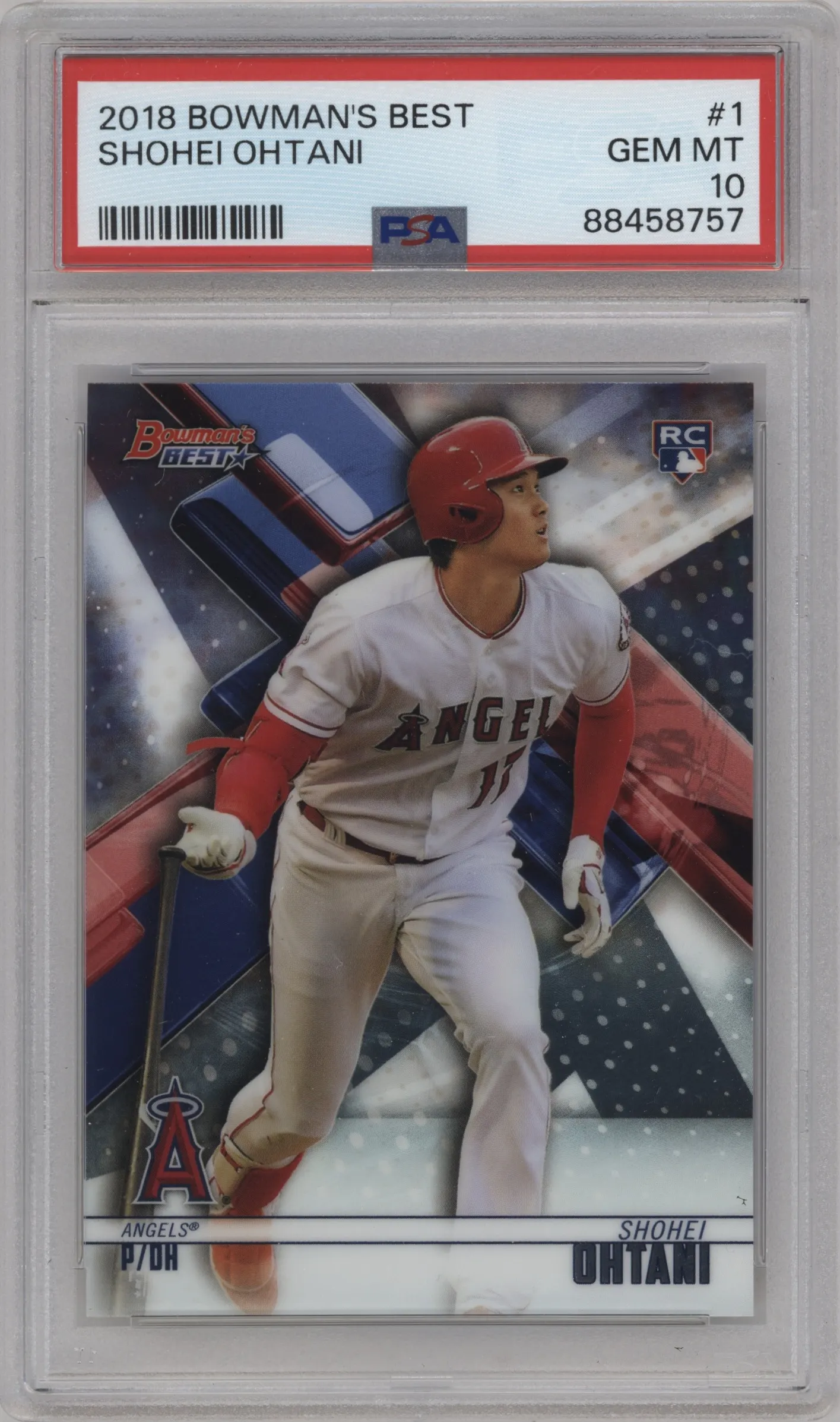 2018 Bowman’s Best Shohei Ohtani #1 PSA 10