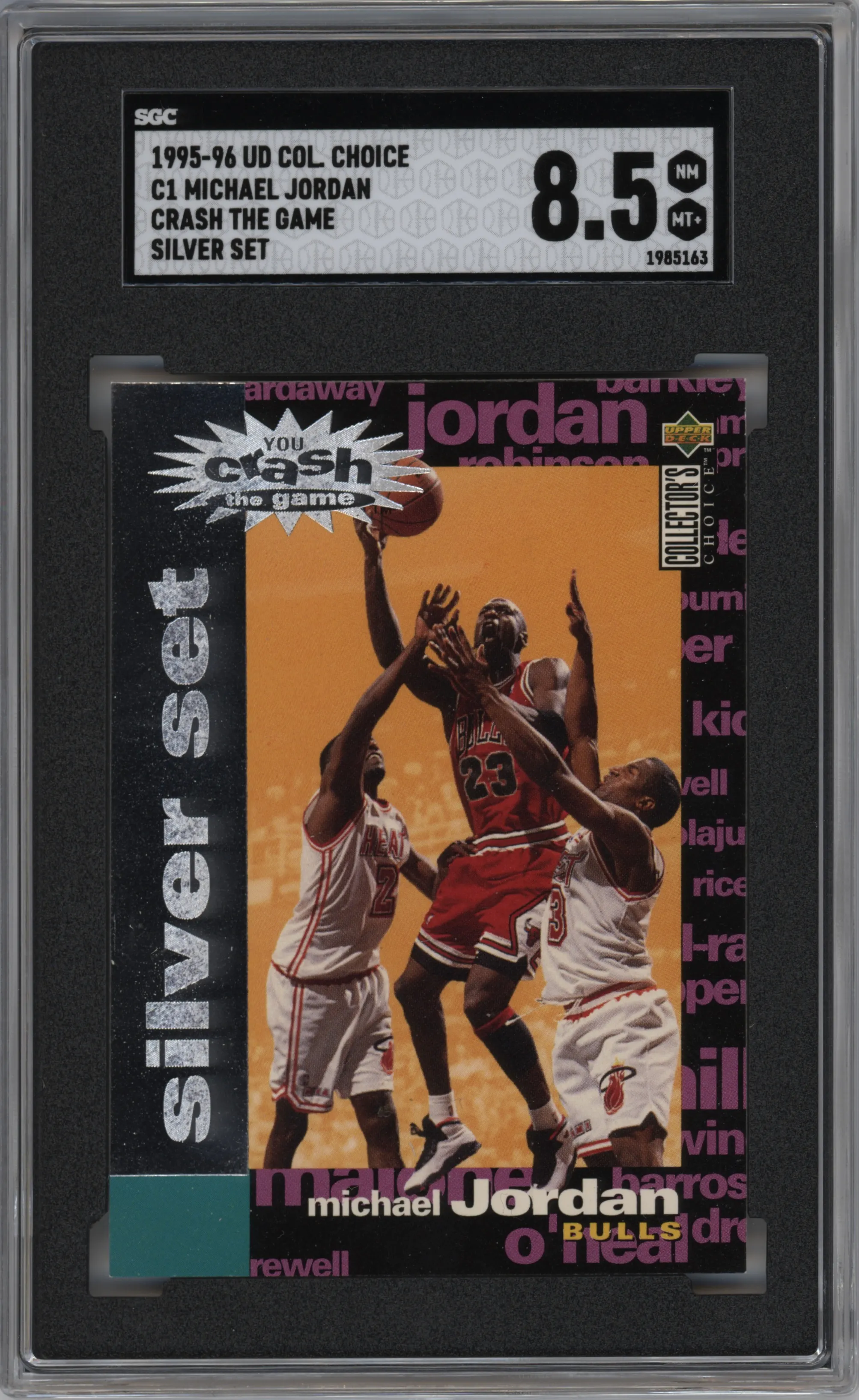 1995 Upper Deck Collector's Choice YCTG Sil.Ex.Scoring Michael Jordan #C1 SGC 8.5