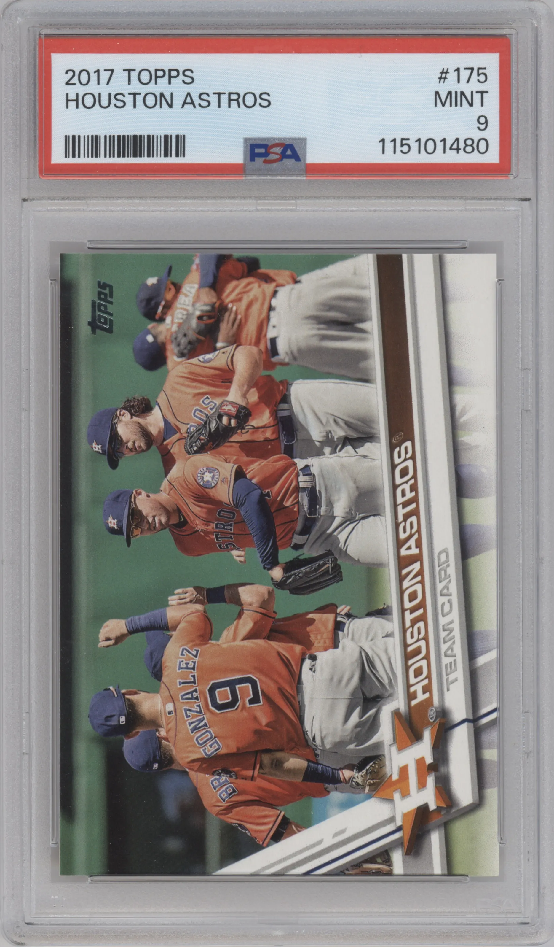 2017 Topps Series 1 Houston Astros PSA 9