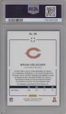Brian Urlacher from the 2024 Panini Photogenic set featuring a Blue parallel graded by PSA and given an overall grade of 9.
