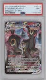 Umbreon VMAX from the 2022 Pokemon SWSH set graded by PSA and given an overall grade of 9.