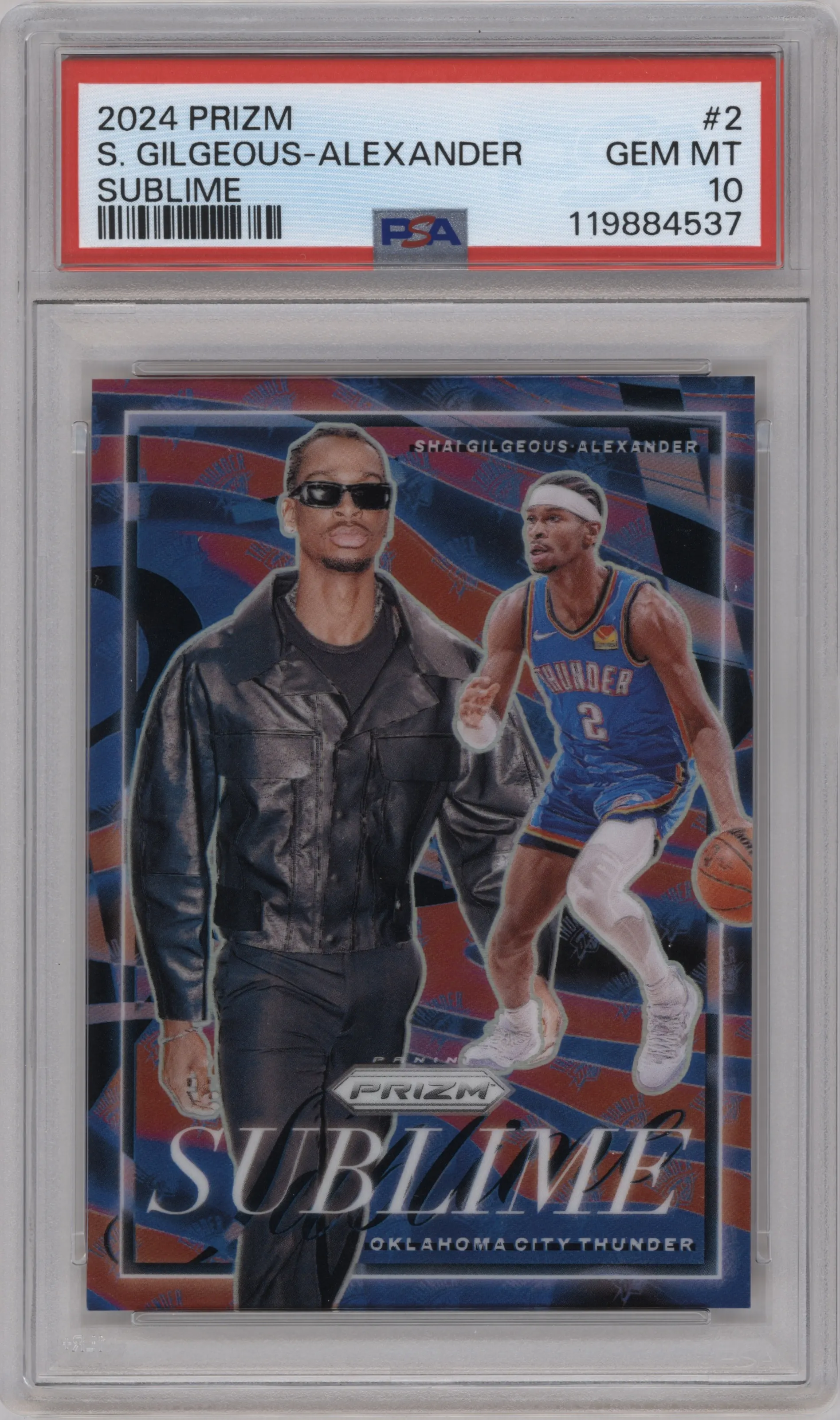 2024 Panini Prizm Sublime Shai Gilgeous-Alexander PSA 10
