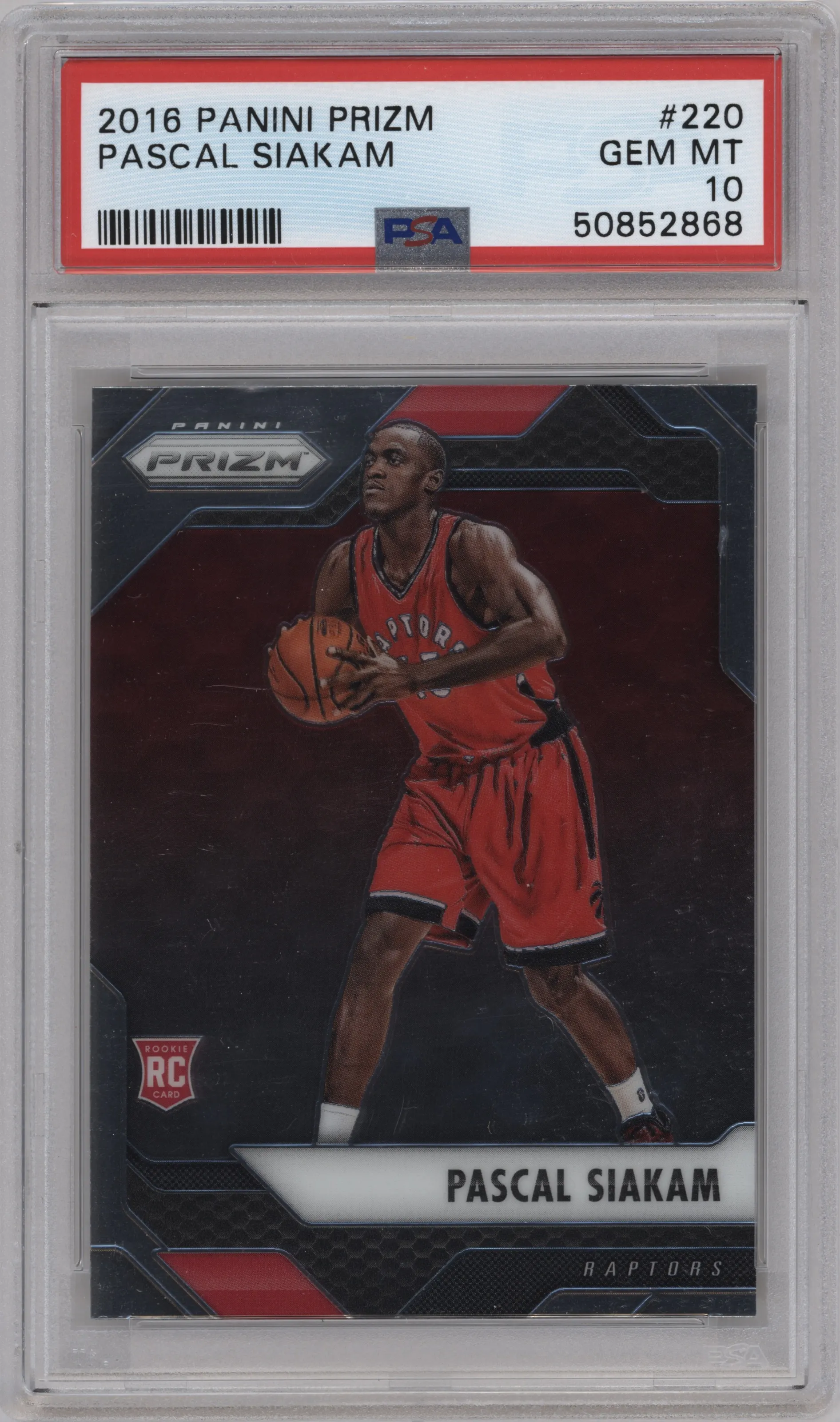 2016 Panini Prizm Pascal Siakam PSA 10