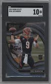 Joe Burrow from the 2020 Panini Select set graded by SGC and given an overall grade of 10.