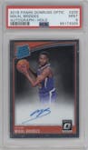 Mikal Bridges from the 2018-19 Panini Donruss Optic set graded by PSA and given an overall grade of 9.