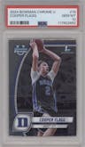 Cooper Flagg from the 2024-25 Bowman University Chrome set graded by PSA and given an overall grade of 10.