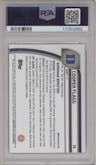 Cooper Flagg from the 2024-25 Bowman University Chrome set graded by PSA and given an overall grade of 10.